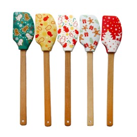 Silikonová stěrka s vykrajovátkem TORO 32cm MIX vánočních motivů