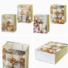 Papírová dárková taška TORO 23x18x10cm MIX vánoční dárek