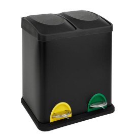 Nášlapný odpadkový koš na tříděný odpad TORO 30l černý