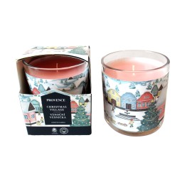 Vonná svíčka ve skle PROVENCE 20 hodin vesnička