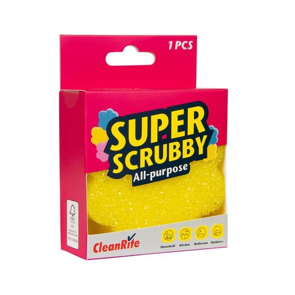 SUPER SCRUBBY houbička 1ks 10x4cm