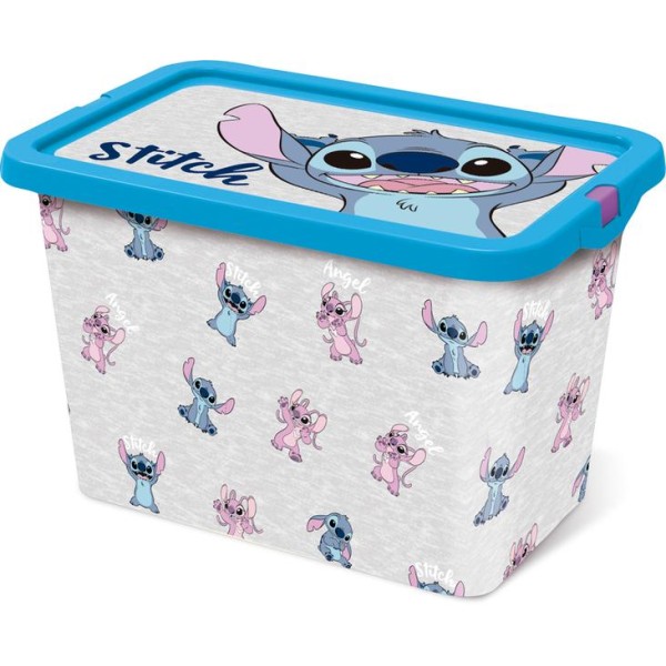 Plastový úložný box s víkem Stitch 7l