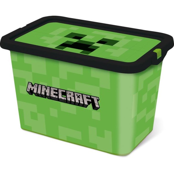 Plastový úložný box s víkem Minecraft 7l