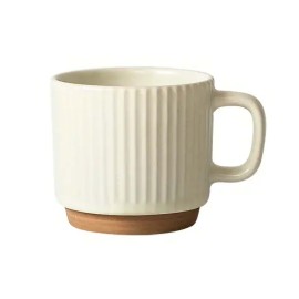 Keramický hrnek 550ml KITCHISIMO žebrovaný krémový