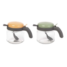 DÓZA NA KOŘENÍ S LŽIČKOU 300ML, SKLO/PLAST