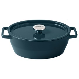 KASTROL LITINOVÝ S POKL. 29CM, 5L TMAVĚ ZELENÁ