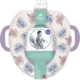 Měkké sedátko na WC s držadly STITCH